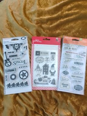 Fiskars (2) And Pebbles Stamps